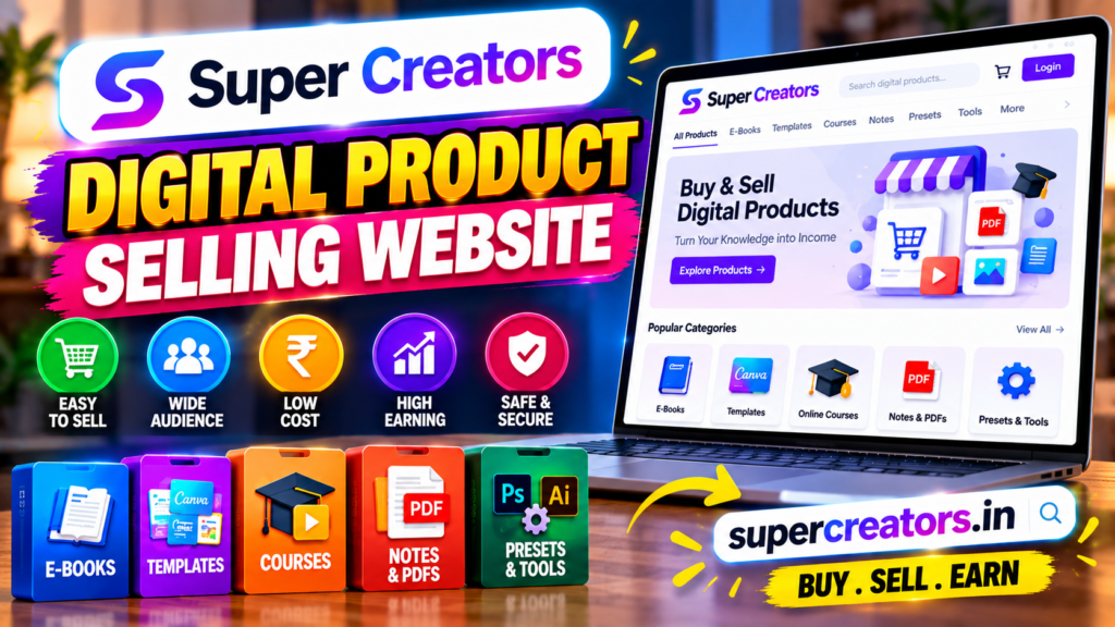 Digital Products Selling Website